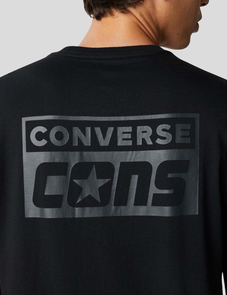 T-shirt CONVERSE coms graphic tee black